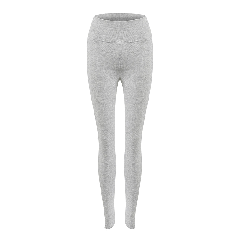 Le Palais Vintage Original Black Silver Grey Multi-Wear Wide-brimmed Fleece Hip Leggings-LEN