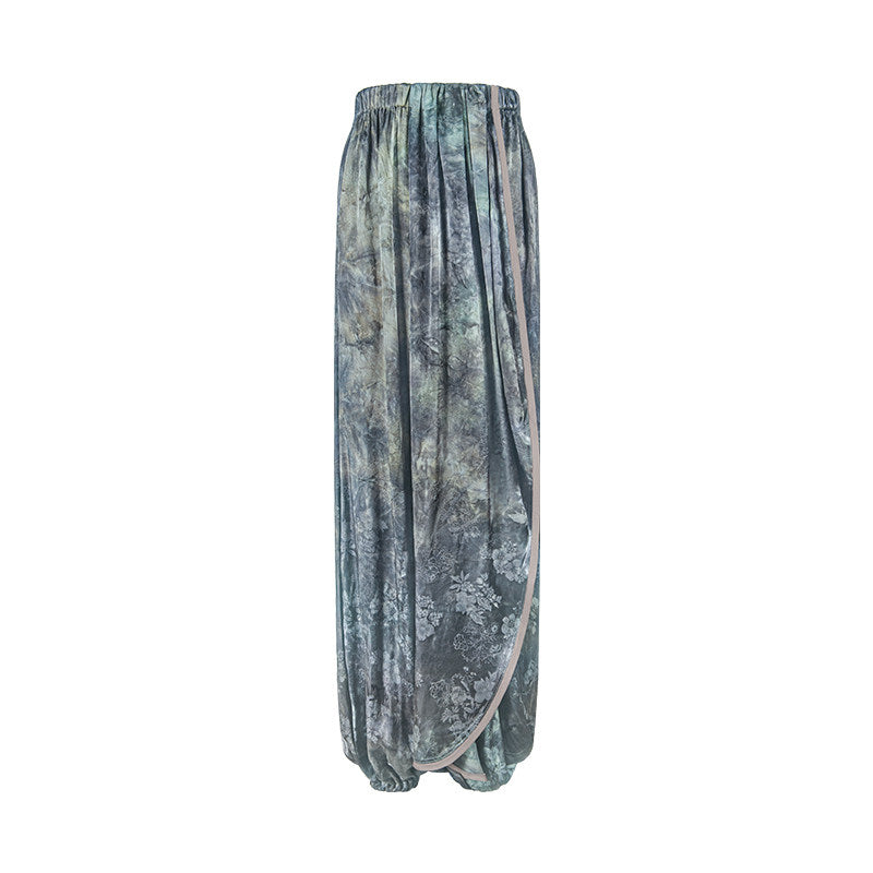 TUYUE Botanical Dyeing Loose elastic waist tunic skirt bloomers- CARTER.