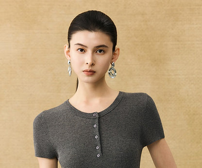 HECO Chinese Versatile Breathable Shoulder Short Sleeve T-Shirt - CEAS.