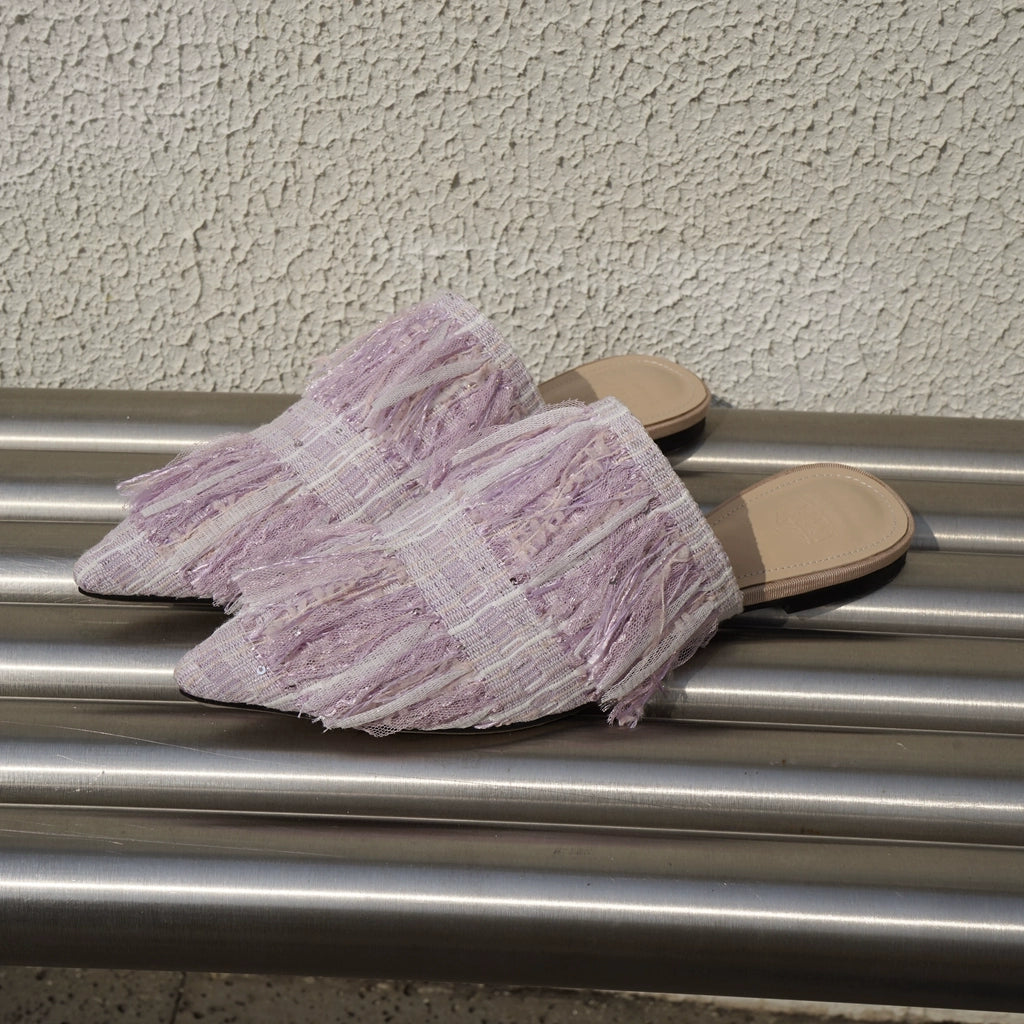 B-FEI pointed toe flat half slippers-SHEVY.