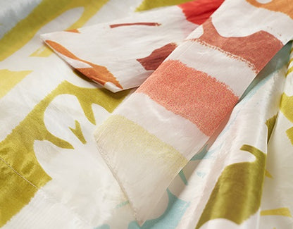 COMME MOI Lv Yan designer summer beach vacation short sleeve printed jumpsuit - SOPHIA.