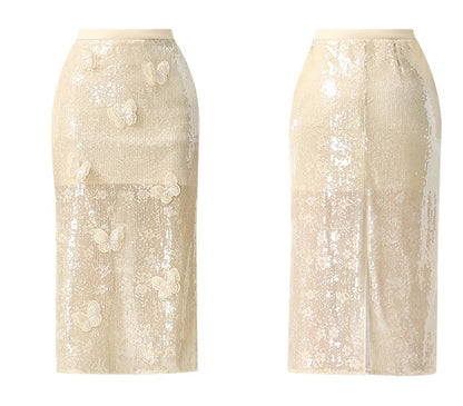 CHECOCRE New Butterfly Age Commuter Straight Skirt - DEXTER