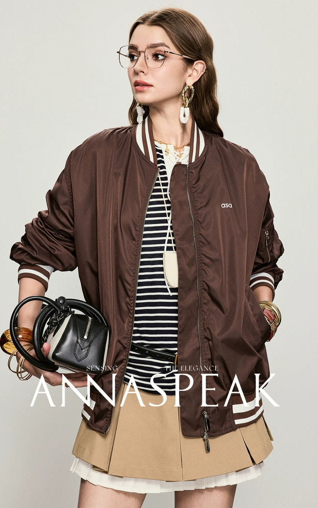 ANNASPEAK collar bomber jacket-ELI.