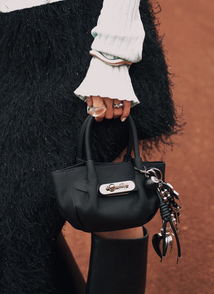 IUBALLET Leather Mini Bucket Bag - PEOPLE.