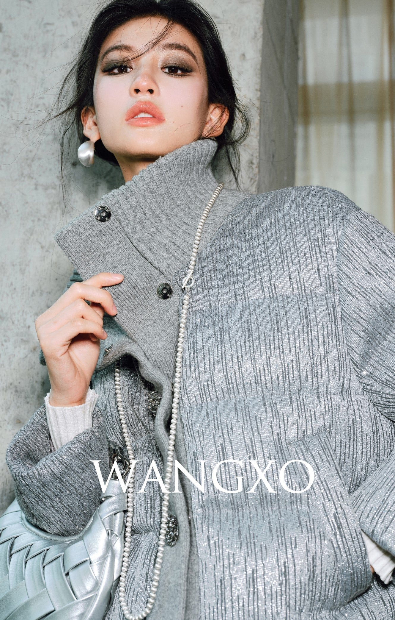 WANGXO Elegant Insulating Wool Gray Short jacket - EVE.