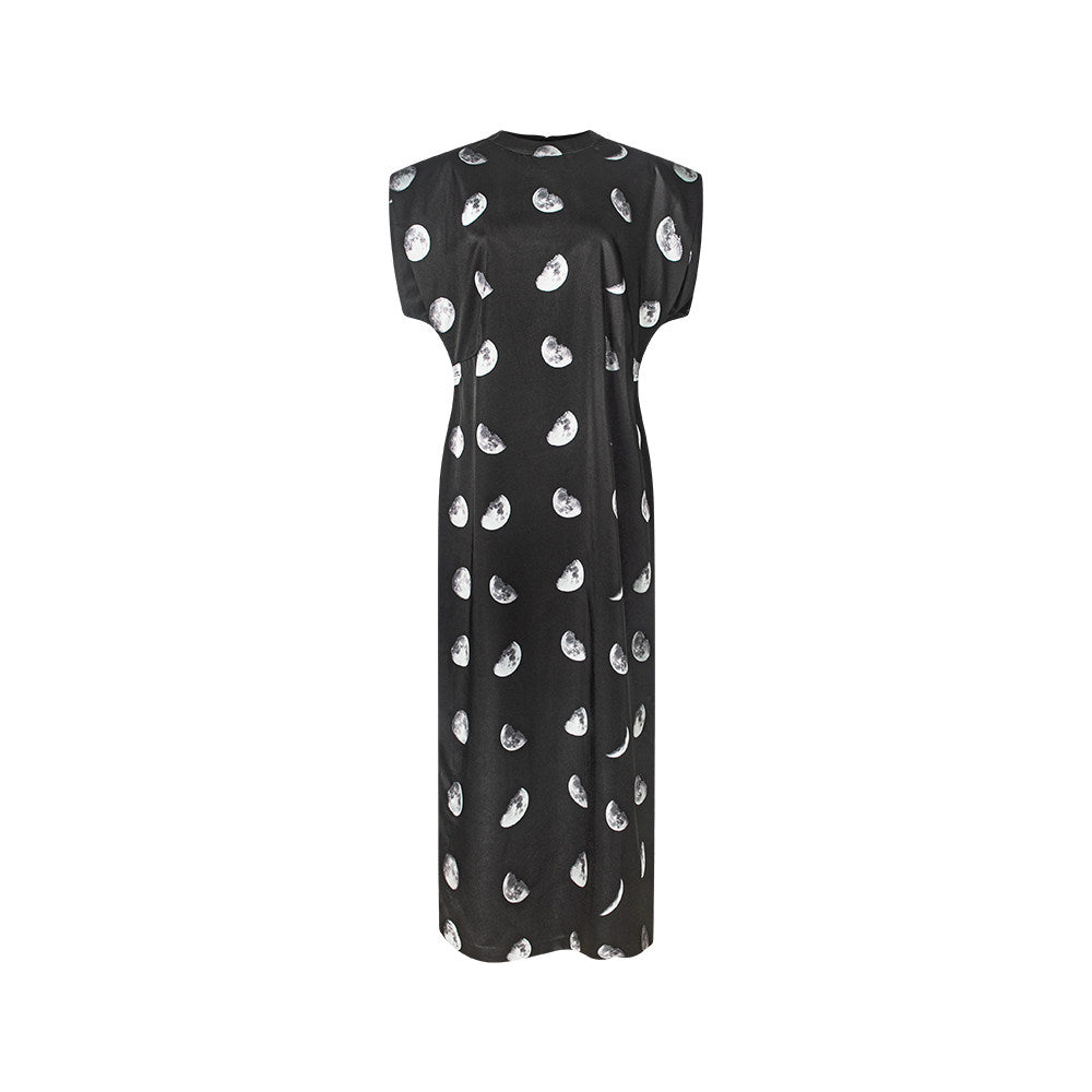 TUYUE black moon print resort dress- PRIYA