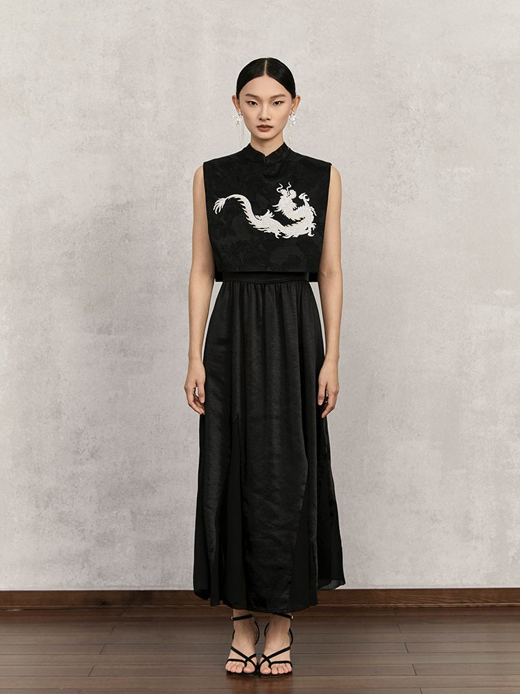 HECO cotton jacquard top short sleeveless women - adam.