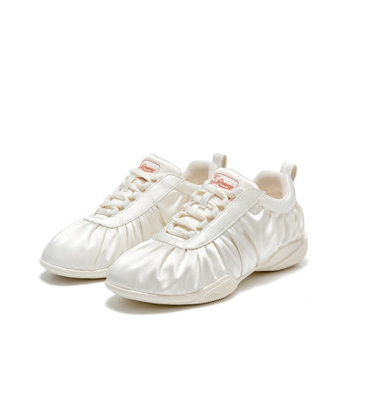 SHOESZOOO Pleated silk cloth casual shoes  - LUKE.