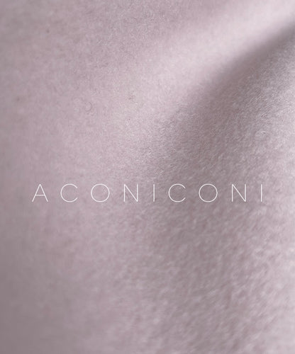 Aconiconi Winter pink wool cape fox fur sleeve double-sided coat-Sakura