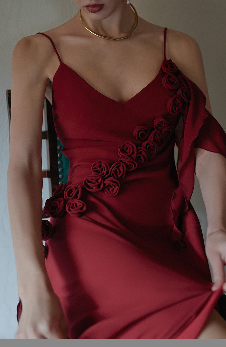 GOUDIN light sleeveless birthday party dress-DRA.