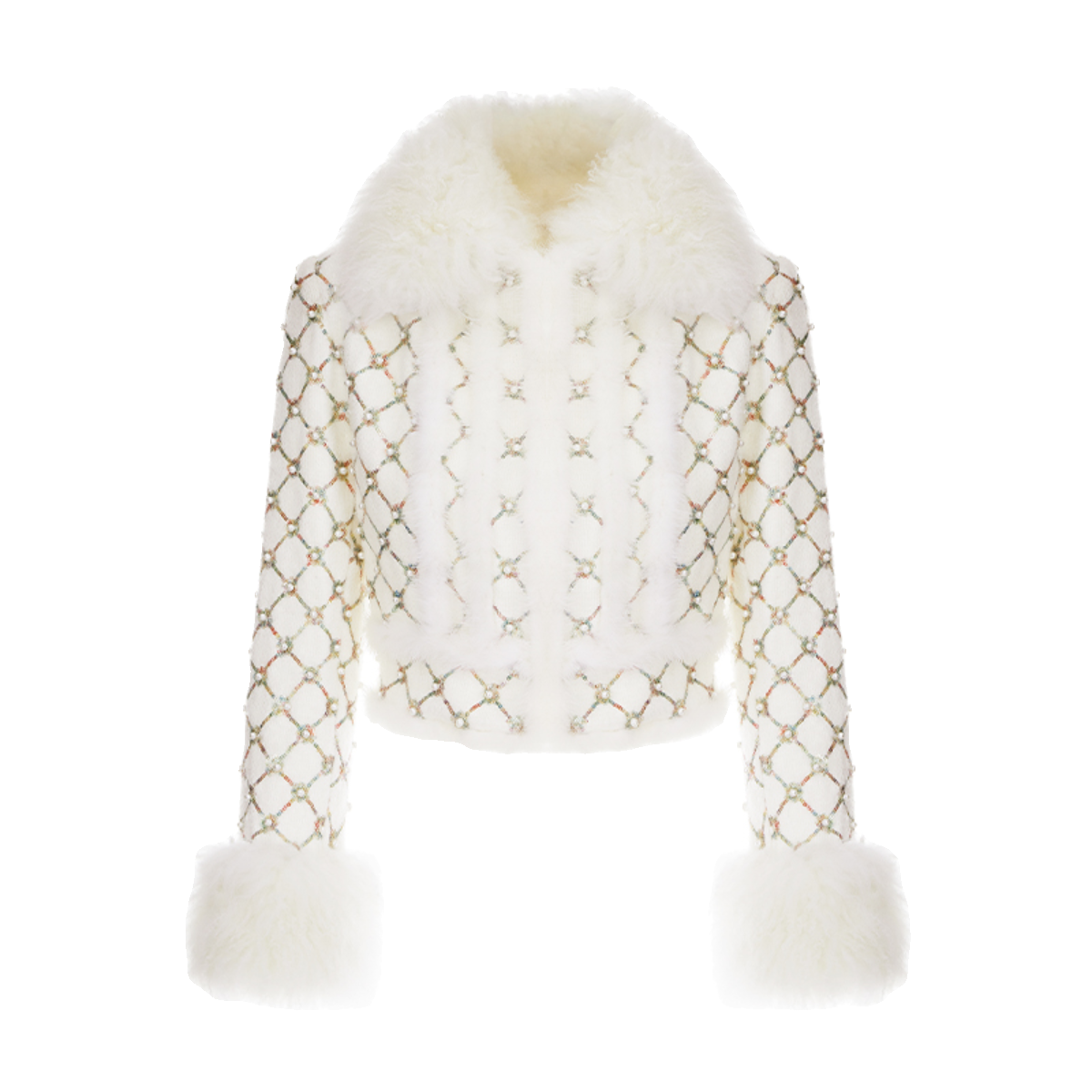 Wardrobes By Chen Elegant Embroidered Sequin/Bead Jacket/Short Skirt-Jay