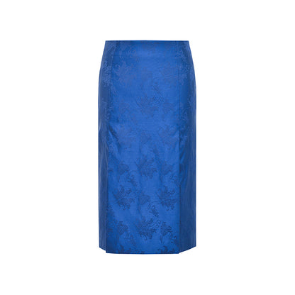 M essential Ma Kai designer Haiqing jacquard gag fish algae pattern nail bead top - CHEN.