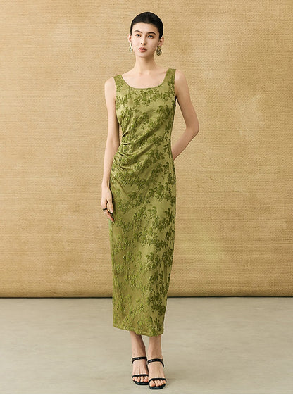 HECO Chinese Style Acetate Shirder Dress - LOLA.