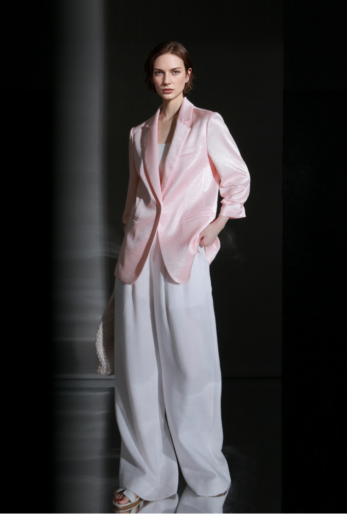 PIAOIN light luxury mercerized acetate heavy industry suit -CAMILLA