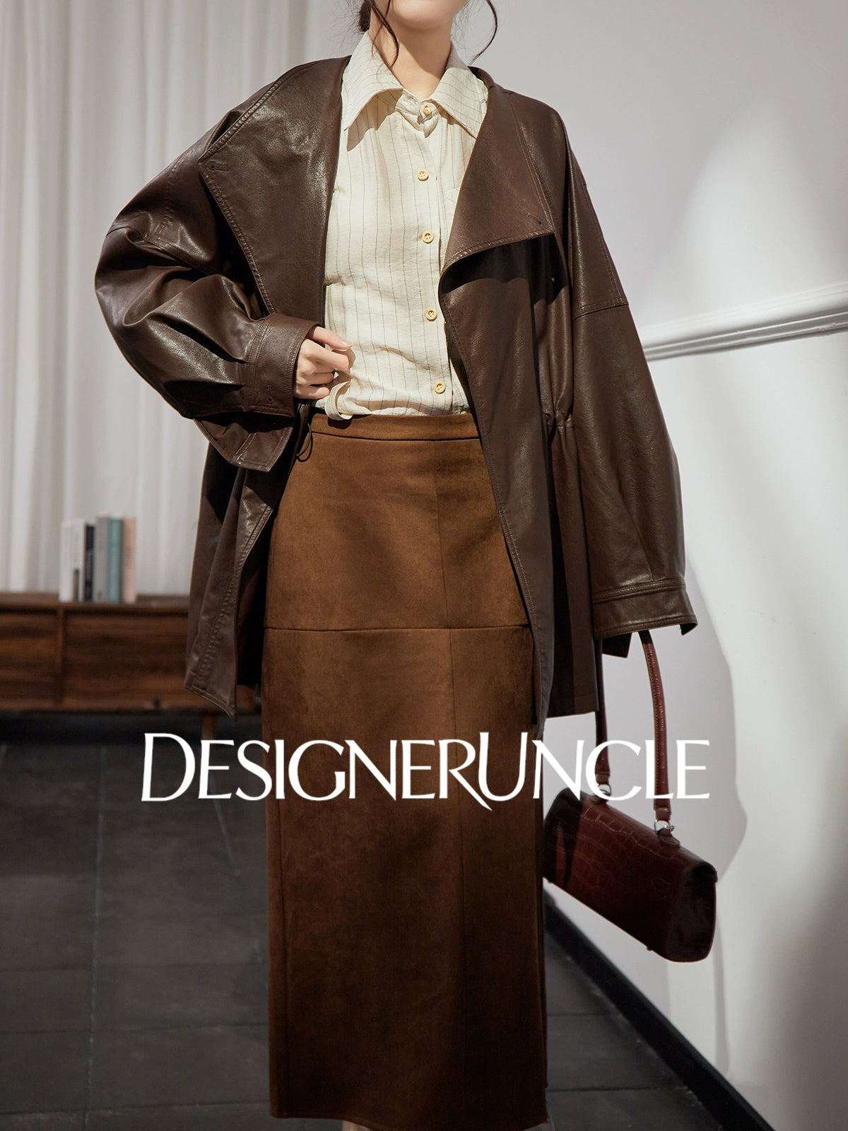 DGU "Daise" black motorcycle leather jacket - CONG.