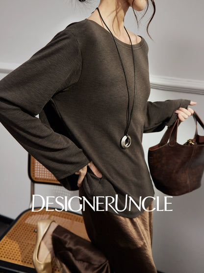 DGU "Obscure" women's new retro loose slimming versatile high-end top trend- Frances ?