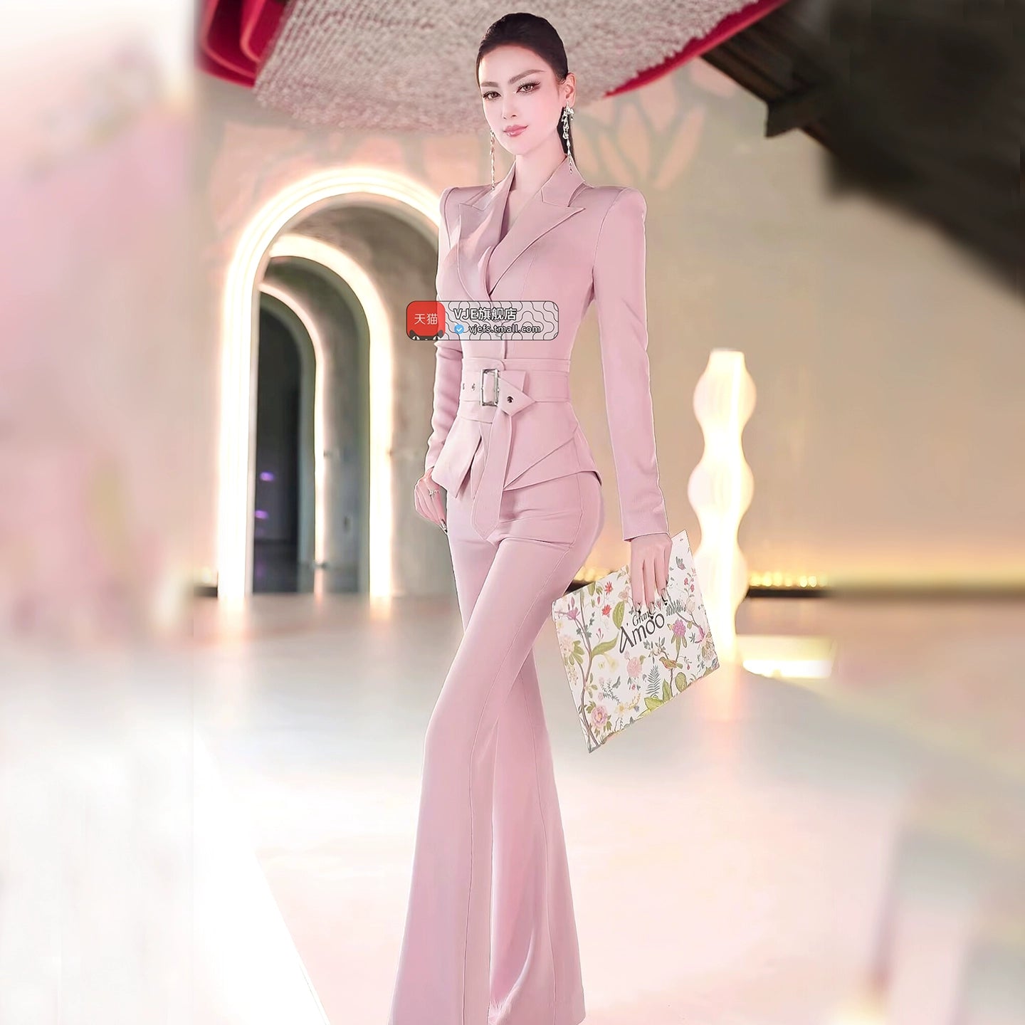 VJE  New Waist Top Micro Flared Pants Two-Piece Set - NAIM.