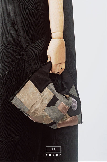 TUYUE Sustainable Silk Velvet Moon Tochbag - BRIAN.