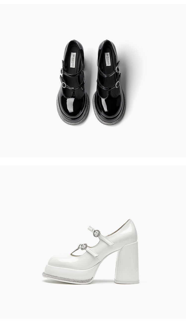 SHOESZOOO Platform Maryjane High Block Heels - SWADE.