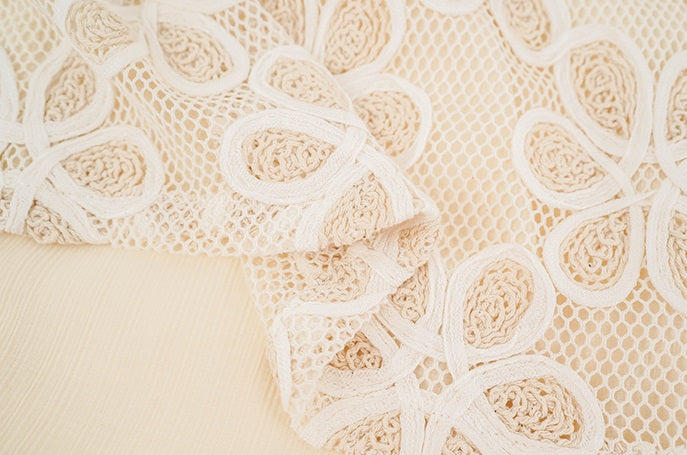 HECO Chinese style two pieces embroidered mesh spliced long dress - MAGIC.