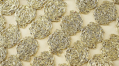 ZHUCHONGYU gold wire plate tassel drape suspender-GON.