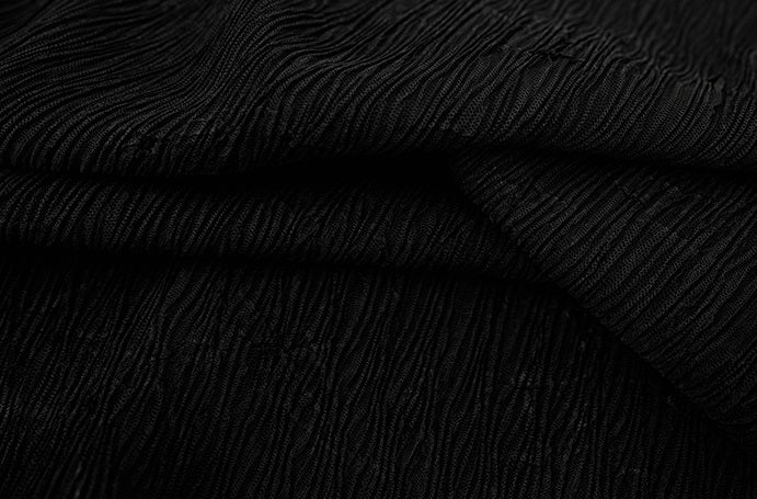 HECO Chinese style wrinkle elastic crew neck vest  age-reducing top - CAST.