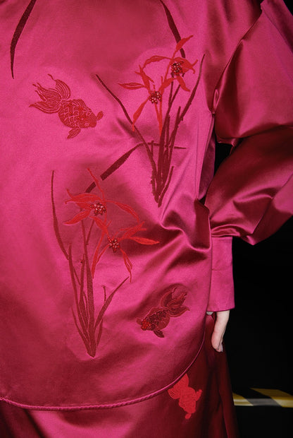 M essential Mackay designer brand embroidered placket silhouette shirt - save.