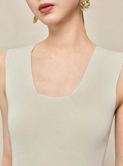 HECO Back Cross Midi Sleeveless Dress - SAVIOR.