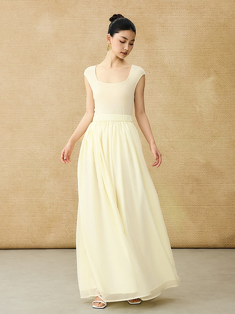 HECO Chinese U-neck Shoulder Top Early Summer Popular Cool Wear - MART.