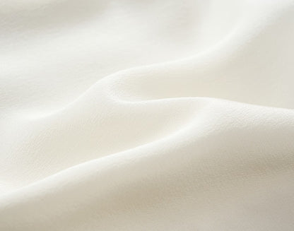 COMME MOI  women's lapel cover sleeve mulberry silk dress - DAVID.