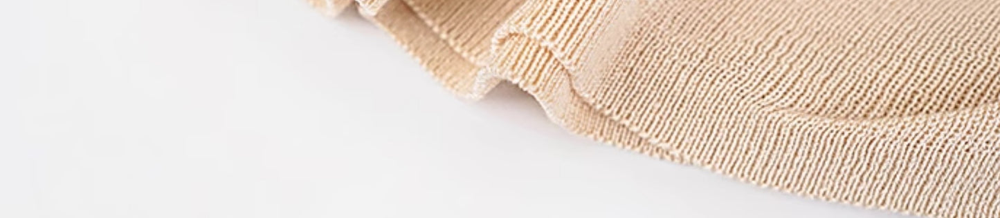 HECO Chinese style slightly transparent round neck knitted short sleeve T-shirt -BING.