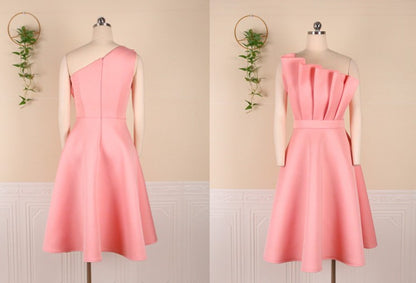 DOLLY Elegant Off Shoulder Pleated Ruffle Tube Top High Wait Midi Dress-LLA