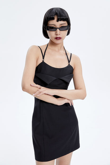 TINY IN fake two-piece sleeveless short dress-ACHA