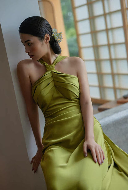 GOUDIN Toast party performance dignified long skirt dress-JAGNA.