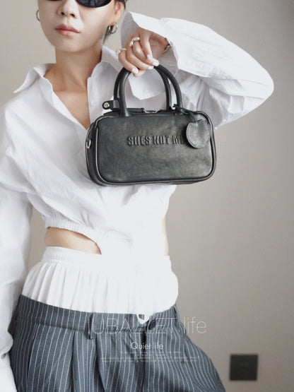 IUBALLET Vegetable-Tanned Leather Vintage Handbag - EARTH.