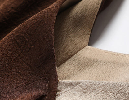 WANGXO | Satin Crossover V-Neck Dual-Wear Top -VIOLETTA.