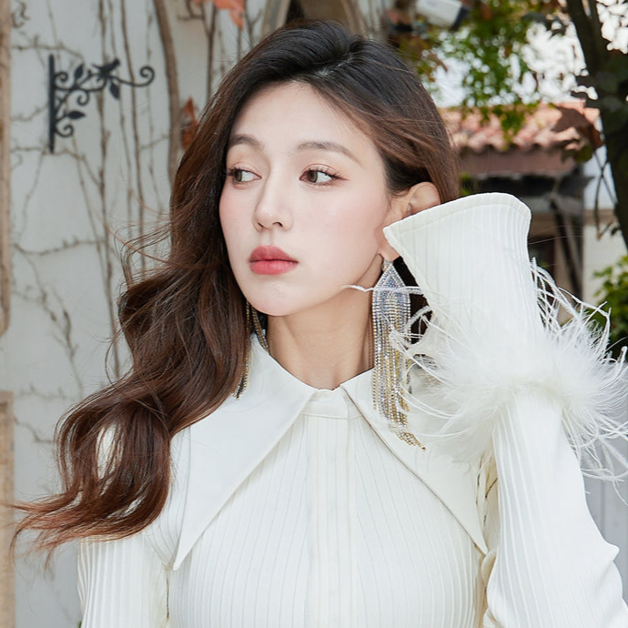 DOLLY High End Blue Diamond Earring-JUA