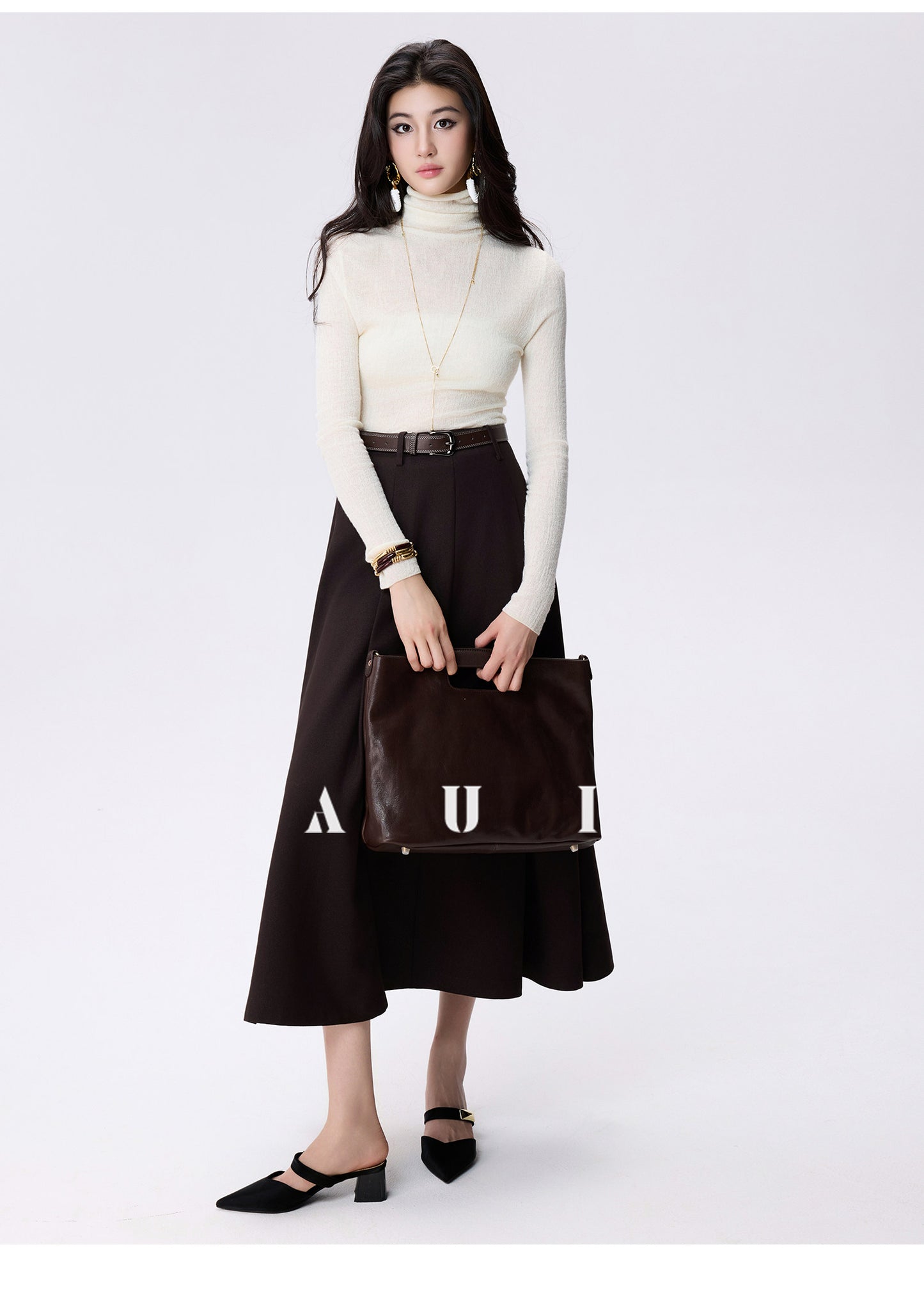 AUI  Blazer Women's New A-Line Skirt Bottom Top Three-Piece Set - Ji-Ho.