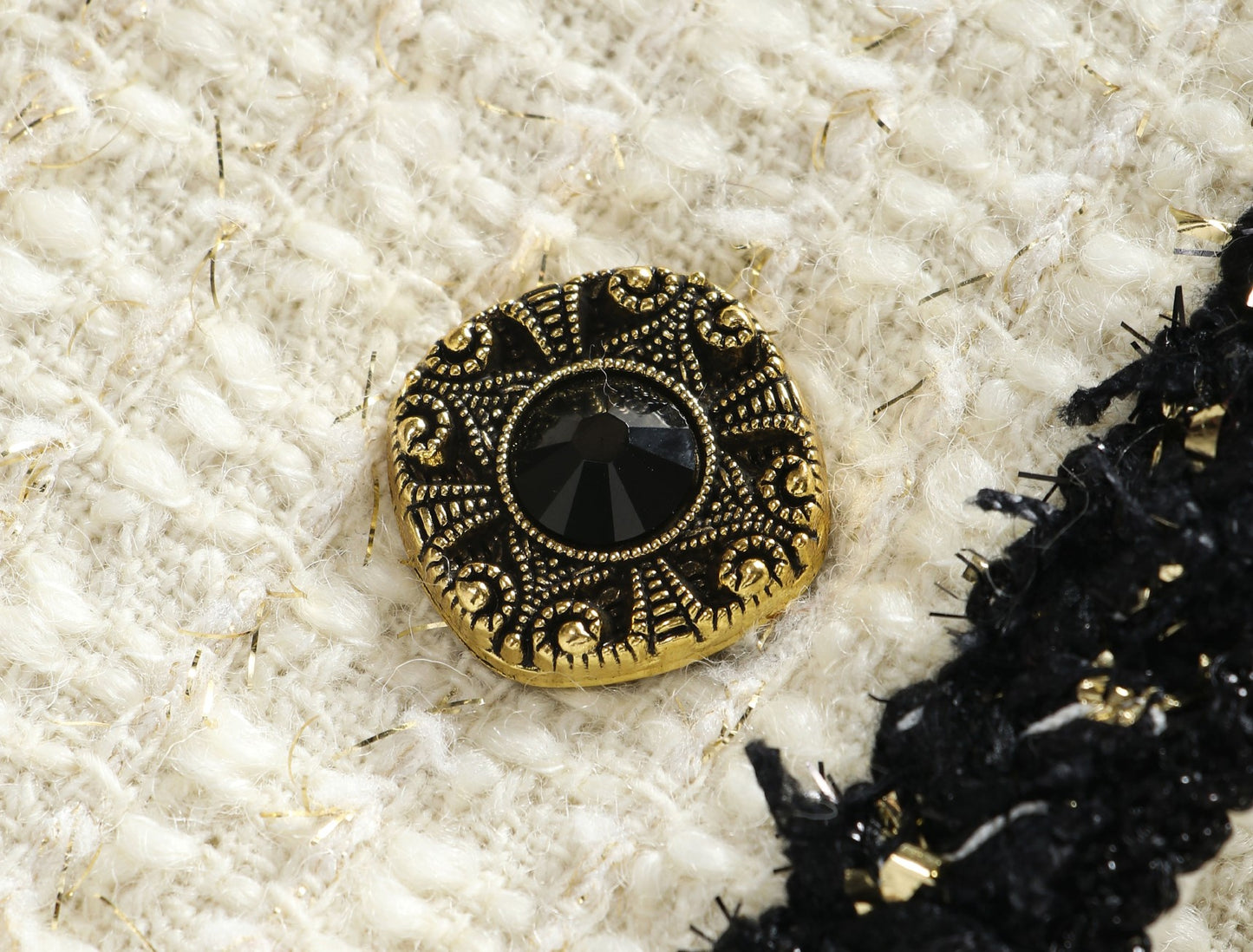 WANGXO | Embossed Shiny Onion Wool Tweed Long Coat with Shawl Collar - MYRA.