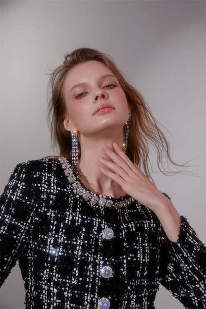 Wardrobes by Chen High End Black and White Checkered Top/Shorts-Herah