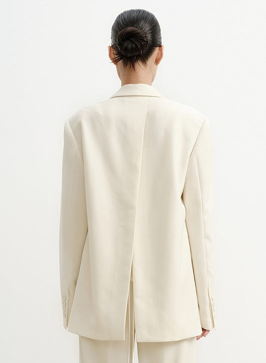 COMME MOI Lu Yan designer's new women's sheep wool flower fringe decoration suit - MANU.