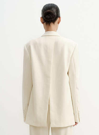 COMME MOI Lu Yan designer's new women's sheep wool flower fringe decoration suit - MANU.