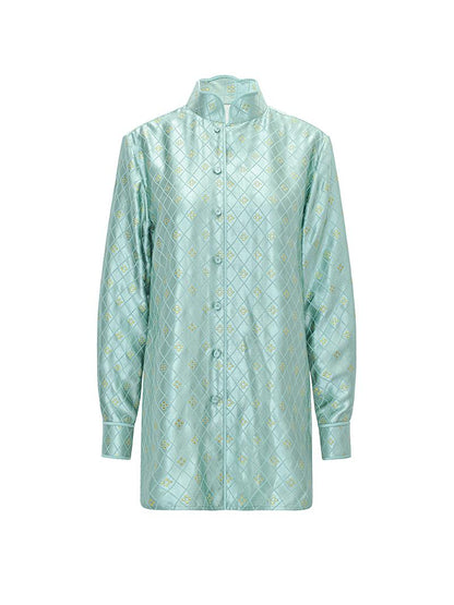 M essential Mackay designer brand Sea Cliff Tassel Beaded Shirt - plain.