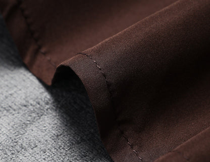 WANGXO | Luxurious Glossy Protein Leather Sheepskin A-Swing Skirt-ZARA.