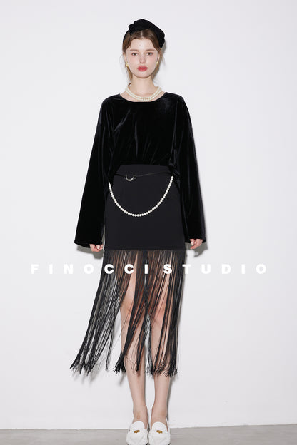 Elegant tassel skirt - Inue