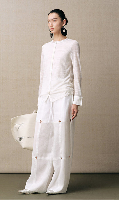 ZHUCHONGYUN new Chinese knitted long-sleeved top-CANSA.