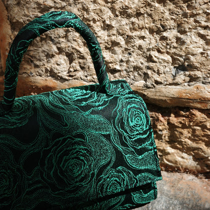 B-FEI original design new Chinese vintage rose crossbody bag-PESOS