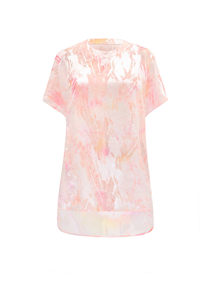 M essential Mackay designer Iridescent jacket with a short-sleeved placket - SANS.