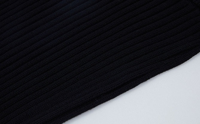 ZHUCHONGYUN sheep wool knitted tassel black textured skirt-NUNA.