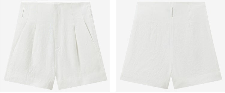 COMME MOI women's high-tech linen shorts and shirts outfit set - ELIJAH.